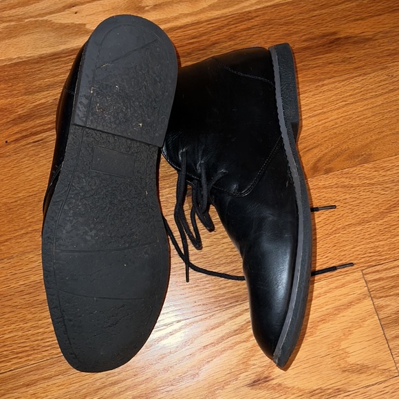 Mens “London Fog” black boots - size 11 - Picture 3 of 4